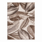 Taupe Frond Turkish Rug