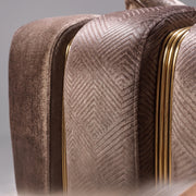 Almira Sofa Collection | Mocha & Gold