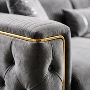 Belinda Luxury Sofa Collection | Grey