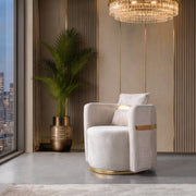 Delta Sofa Collection | Cream & Gold
