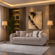 Delta Sofa Collection | Cream & Gold