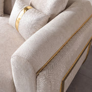 Delta Sofa Collection | Cream & Gold