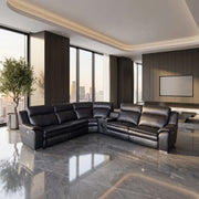 Florida Corner Electric Recliner Leather Sofa Set