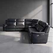 Florida Corner Electric Recliner Leather Sofa Set