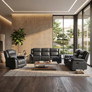 Noir Recliner Sofa Set