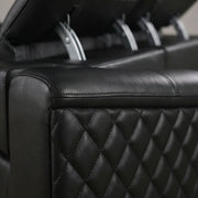 Vellin Modern Corner Electric Recliner Leather Sofa Set
