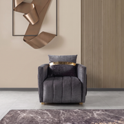Carlina Black Velvet Sofa