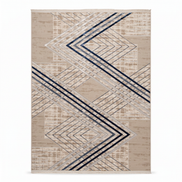 Indigo Chevron Turkish Rug