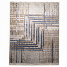 Cobalt Circuit Turkish Rug