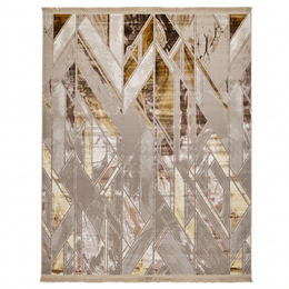 Copper Diamond Turkish Rug