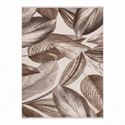 Taupe Frond Turkish Rug