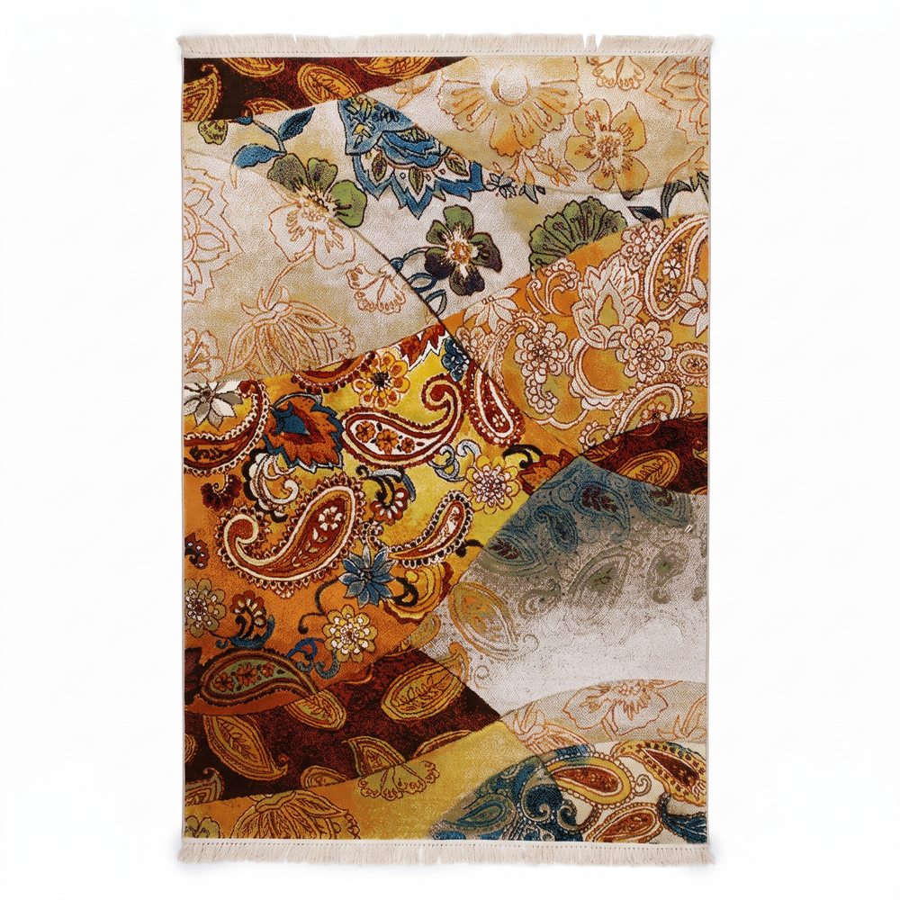 Amber Paisley Turkish Rug