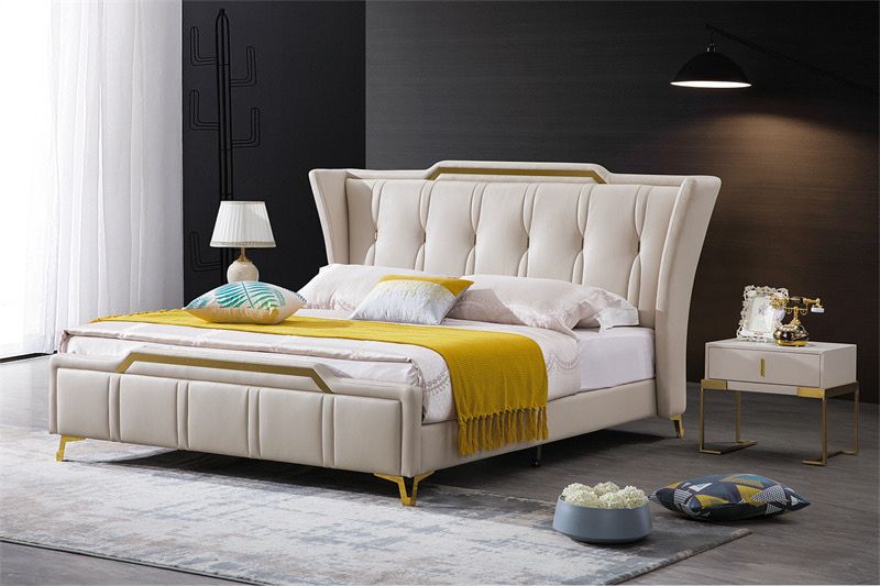 Nirvana Bedroom Suite Luxury Modern Queen Bed Graphite