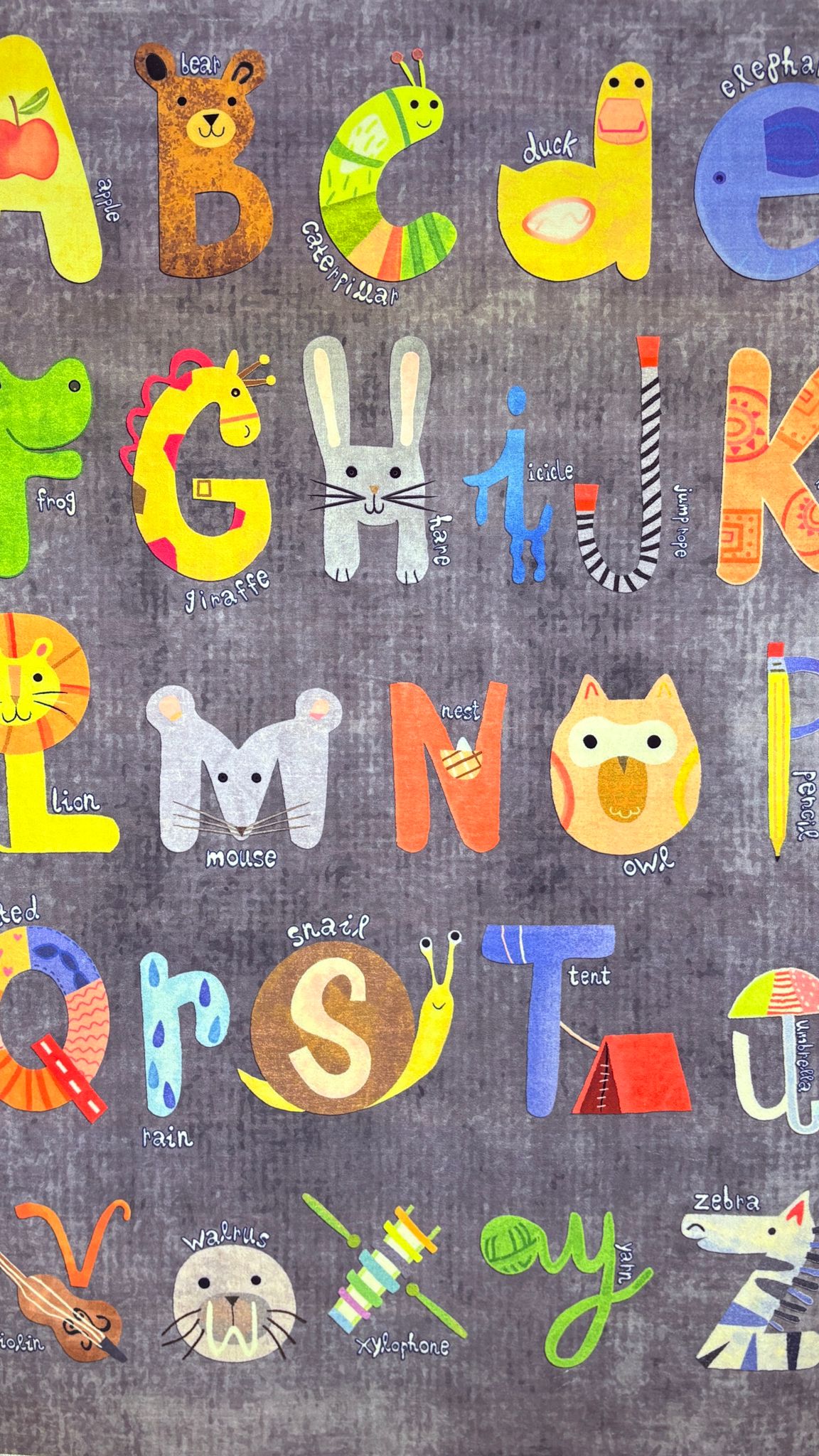 Alphabet Animal Adventures Rug