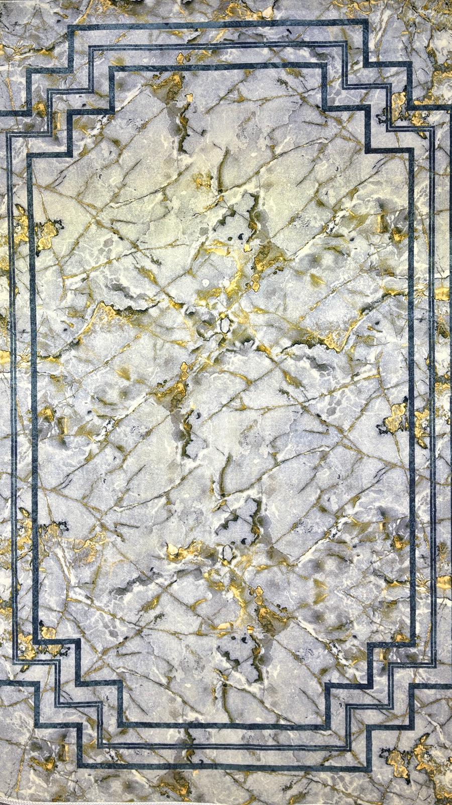 Gilded Marble Elegance Rug