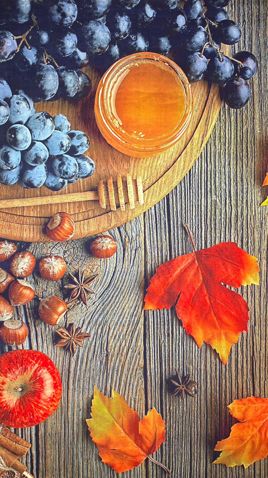 Autumn Harvest Bounty Kitchen Rug