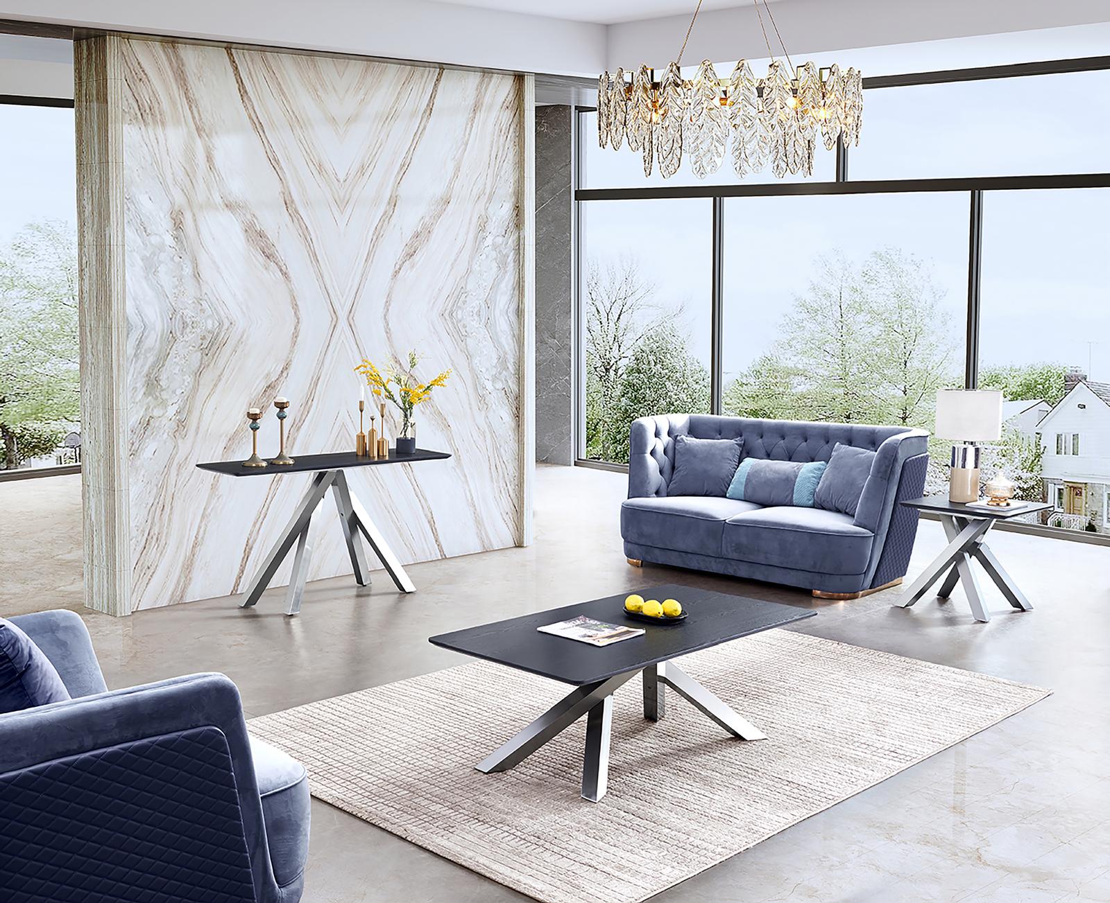 Contemporary Table with Bold Pedestal Base