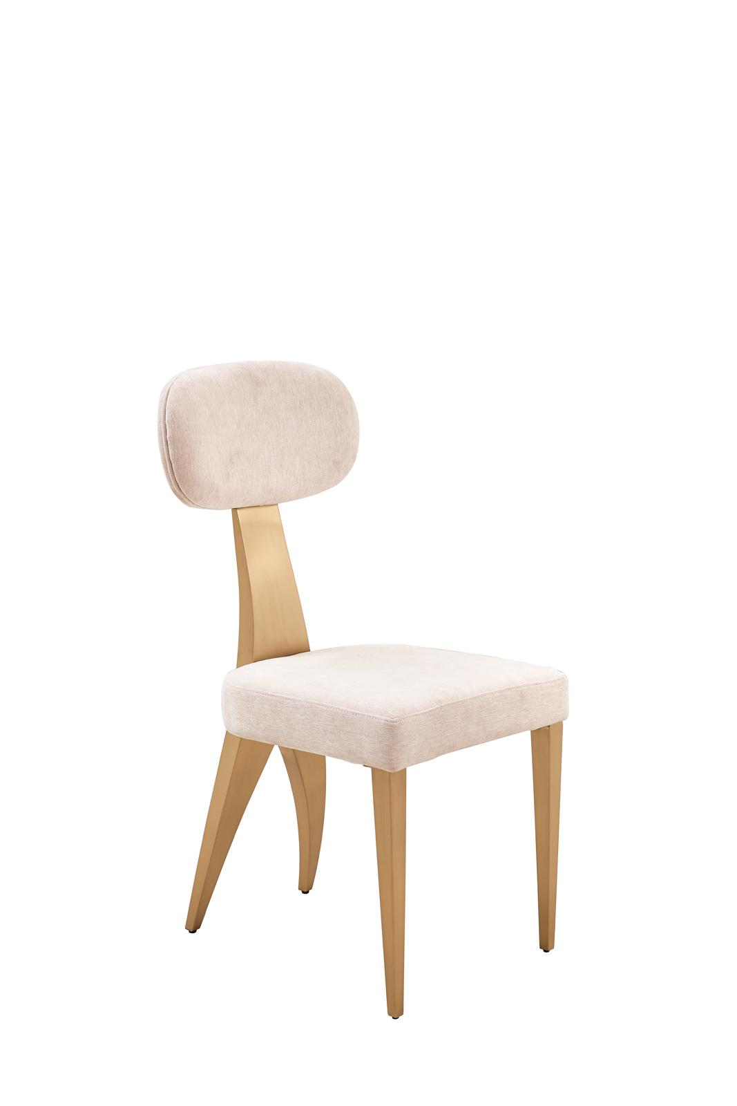 Elegant Modern Dining Chair with Sculptural Back